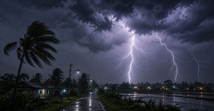 ১৫ জেলায় ঝোড়ো হাওয়া ও বজ্রসহ বৃষ্টি হতে পারে