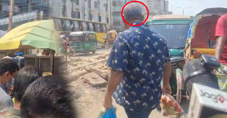 সংবাদ সংগ্রহে বাধা, ব্যবসায়ীদের তোপের মুখে পালালেন অভিযুক্ত ব্যক্তি