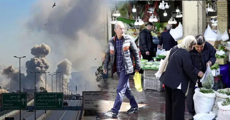 মার্কিন-ইসরায়েলি হামলাকে বুড়ো আঙুল, বাজারে ফুরফুরে মেজাজে ইরানিরা