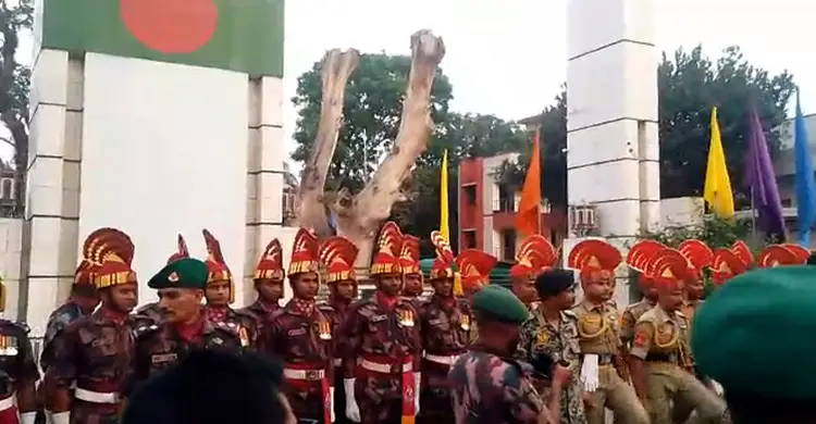 স্বাধীনতা দিবসে বেনাপোলে বিজিবি-বিএসএফের যৌথ প্যারেড