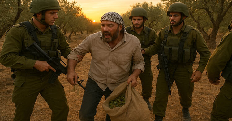 পশ্চিম তীর থেকে ফিলিস্তিনি কৃষকদের ধরে নিয়ে গেলেন ইসরায়েলি সেনারা