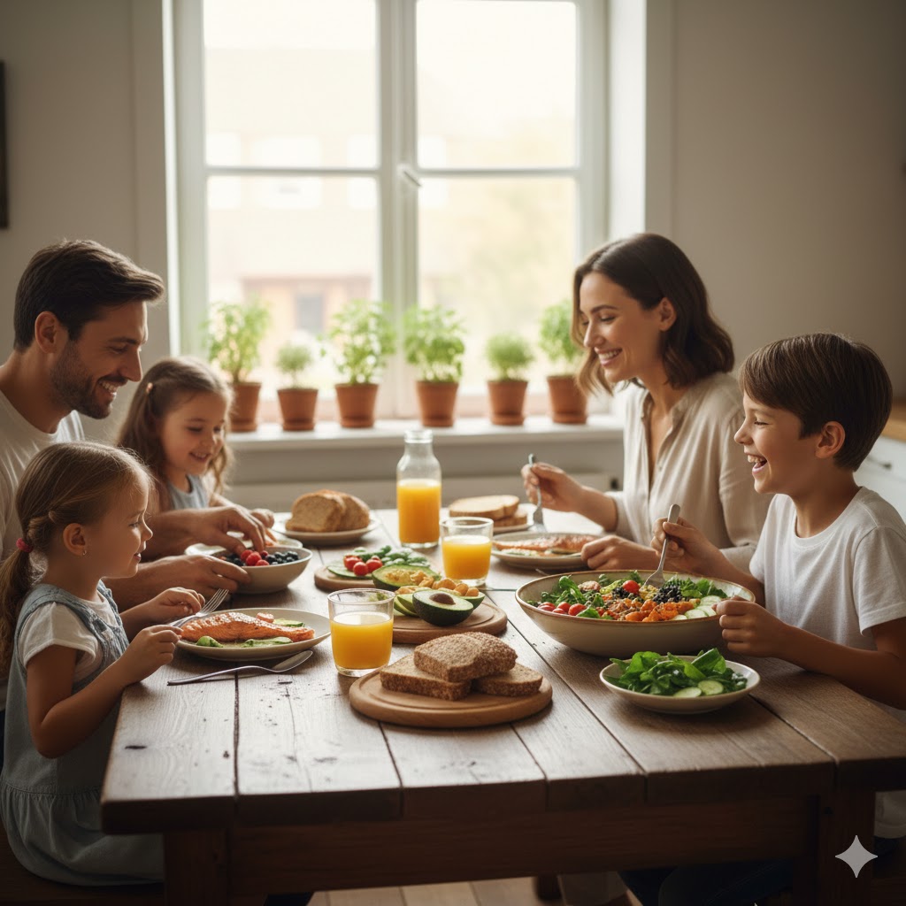 একসঙ্গে খাওয়ায় আছে সুখের সূত্র