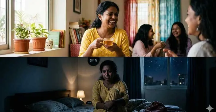 হাসিখুশি মানুষগুলো রাত নামলেই কেন ভেঙে পড়ে