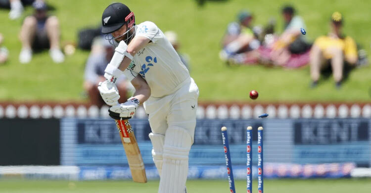 ওয়েলিংটনে ১২ উইকেটের দিনে এগিয়ে নিউজিল্যান্ড