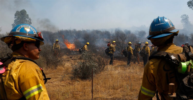 উত্তর ক্যালিফোর্নিয়ায় দাবানলের তাণ্ডব