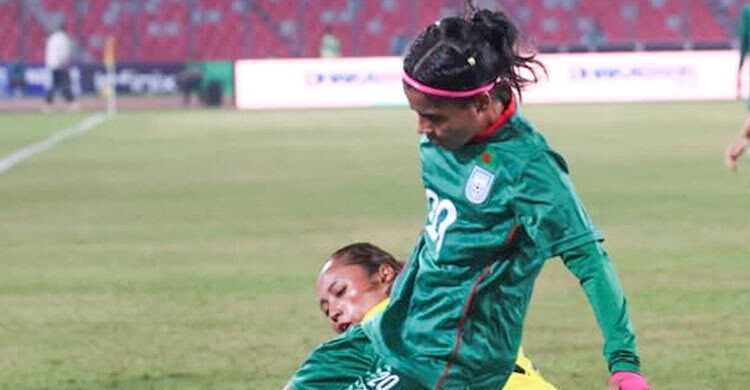 মালয়েশিয়ার বিপক্ষে প্রথমার্ধে পিছিয়ে বাংলাদেশ