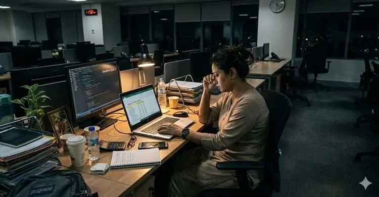 ৮ ঘণ্টার বেশি কাজ, বাড়ছে হঠাৎ মৃত্যুর ঝুঁকি