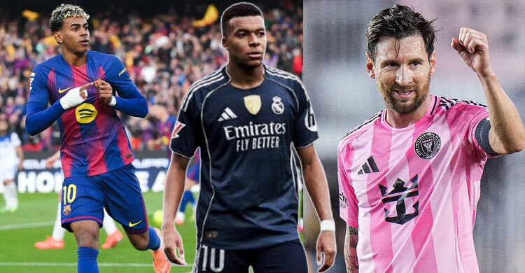 ঊনিশের আগেই ইয়ামালের ১৯, শীর্ষে এমবাপে, মেসির ১৩