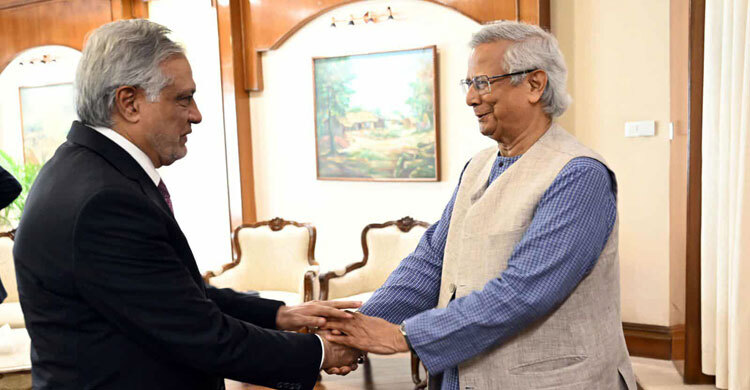 প্রধান উপদেষ্টার সঙ্গে পাকিস্তানের পররাষ্ট্রমন্ত্রীর সাক্ষাৎ