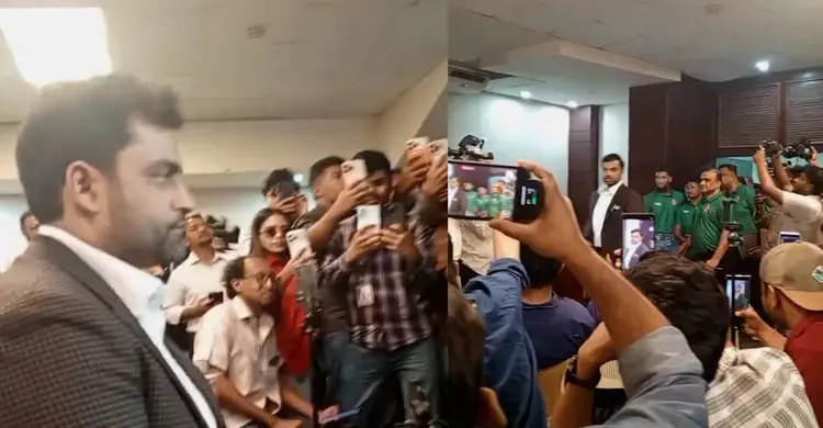 আশরাফুলদের শুনতে সাংবাদিক আসনে বসে পড়লেন তামিম ইকবাল