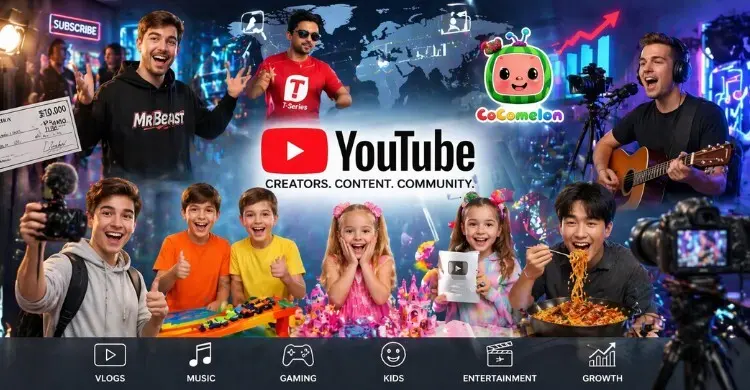 বিশ্বের সবচেয়ে বড় ১০ ইউটিউব চ্যানেল, তালিকায় শিশু কনটেন্টের দাপট