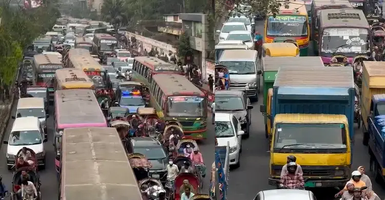 ঈদকে সামনে রেখে রাজধানীতে তীব্র যানজট
