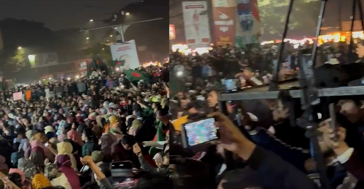 ওসমান হাদির ইনসাফের বাংলাদেশ নিয়ে গান গাইলেন ইনকিলাব মঞ্চের সদস্যরা