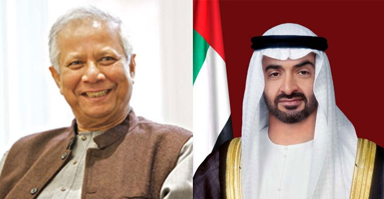 UAE president greets Yunus, discusses bilateral issues