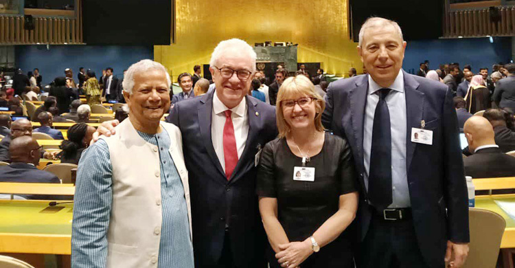 জাতিসংঘ সাধারণ পরিষদের উদ্বোধনী অধিবেশনে প্রধান উপদেষ্টা