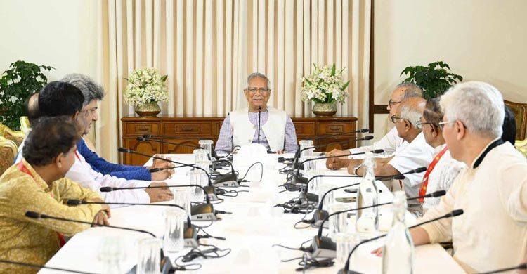 Yunus meets politicians for the 2nd day