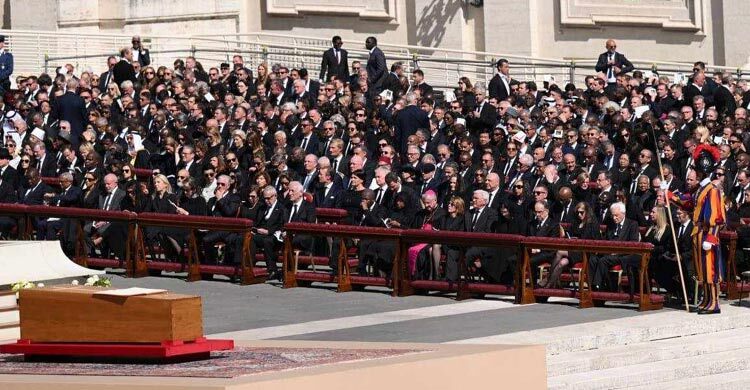 World leaders join thousands at Pope’s funeral