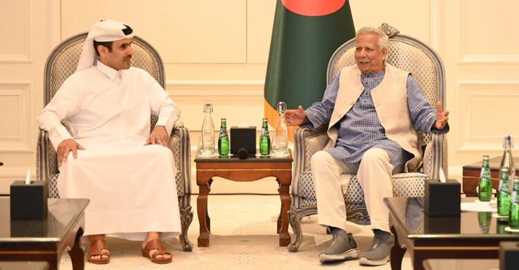 Yunus, Qatari minister discuss enhanced energy cooperation
