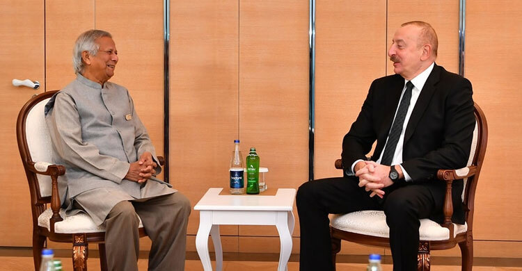 Yunus meets Azerbaijan President, discusses mutual interests