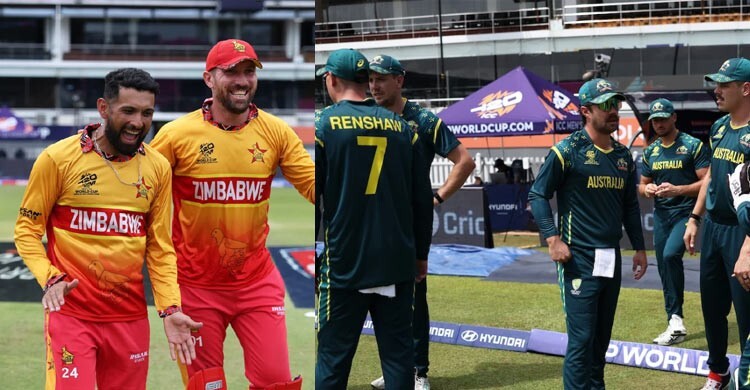 বৃষ্টিতে পরিত্যক্ত ম্যাচে জিম্বাবুয়ে সুপার এইটে, অস্ট্রেলিয়ার বিদায়