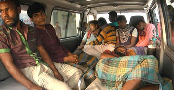 wounded fishermen shifted to SBMCH