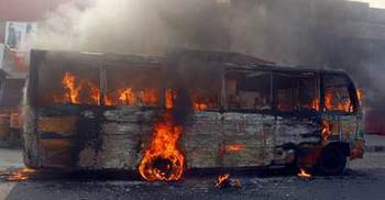 Car torched in Gazipur