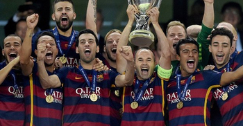 Barcelona win Super Cup thriller
