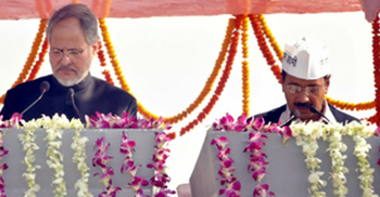 Kejriwal takes oath 