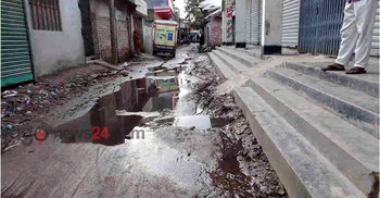 সংস্কারের ১ মাসের মধ্যেই সড়কের বেহাল দশা