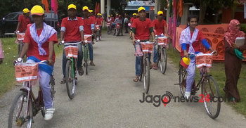 মেহেরপুরে বাল্যবিবাহ রোধে সাইকের র‌্যালি
