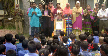 শুভ্রা মুখার্জির রোগমুক্তি কামনা নড়াইলে