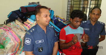 দেড় কোটি টাকার ভারতীয় কাপড়সহ চালক আটক