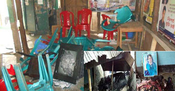 মঠবাড়িয়ায় বিএনপি অফিস ভাঙচুর
