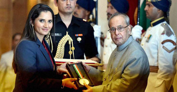 খেলরত্ন পদক পেলেন সানিয়া 