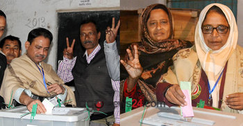 ঠাকুরগাঁওয়ে ৩টি পৌরসভায় ভোটগ্রহণ চলছে