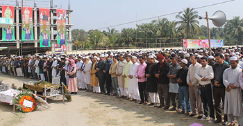 যশোরে ঠিকাদার পপলু ও তার মেয়ের দাফন সম্পন্ন