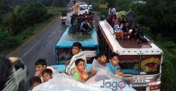 ঢাকা-টাঙ্গাইল মহাসড়কে ৩৫ কিলোমিটার যানজট