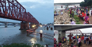 এগিয়ে চলছে মেঘনা নদীর উপর ২য় রেলওয়ে সেতুর কাজ 