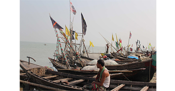 দু` মাসের নিষেধাজ্ঞা শেষ : জেলে পল্লিতে চলছে উৎসব 