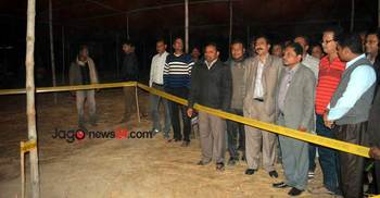 কান্তজিউ`র ঘটনাস্থল পরিদর্শনে এমপি গোপাল ও নিমচন্দ্র ভৌমিক