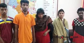 মাগুরায় দুই যুবতীসহ ৫ প্রতারক গ্রেফতার