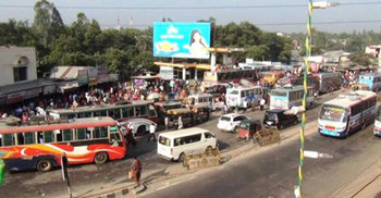 ঢাকা-টাঙ্গাইল মহাসড়কে যান চলাচল স্বাভাবিক