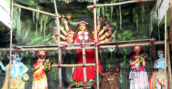 রাঙামাটিতে ৪০ পূজামণ্ডপে দূর্গোৎসব