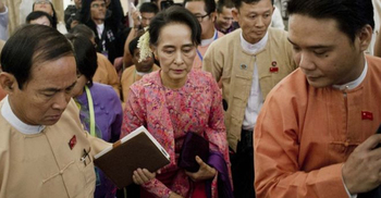 Myanmar MPs hold landmark session