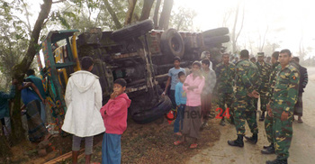 7 killed as truck falls into Bandarban ditch