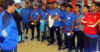 Bangladesh Olympic team-Bahrain match end draw