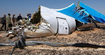 External influence caused Sinai crash