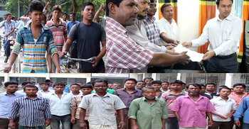 ঠাকুরগাঁওয়ে শ্মশানের জমি দখলের প্রতিবাদে বিক্ষোভ