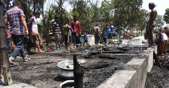 মাগুরায় ২১টি ঘর পুড়ে ছাই