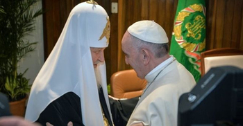 Pope meets Russian Orthodox head after 962 years